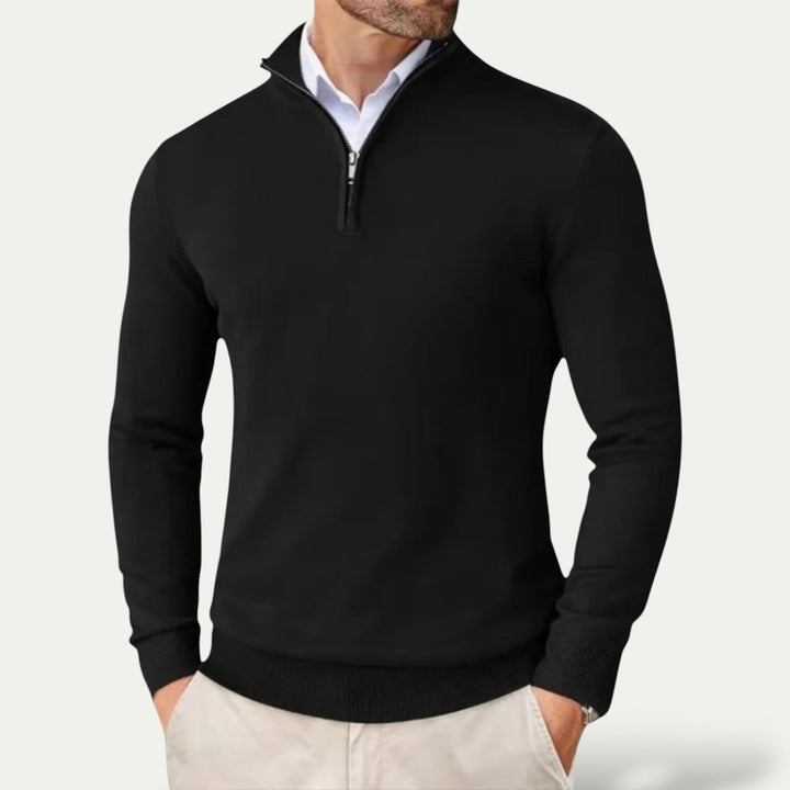 CARVELLI MILANO | Heren Pullover met  Rits