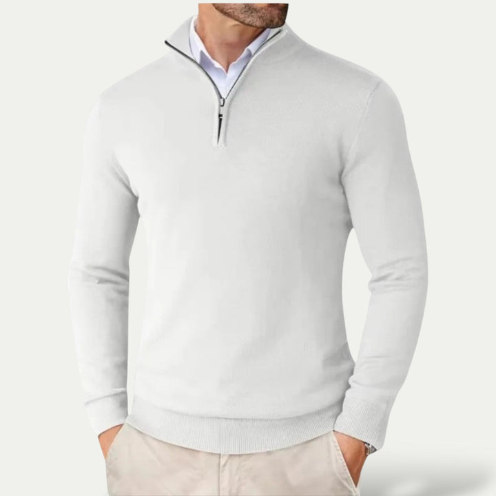 CARVELLI MILANO | Heren Pullover met  Rits