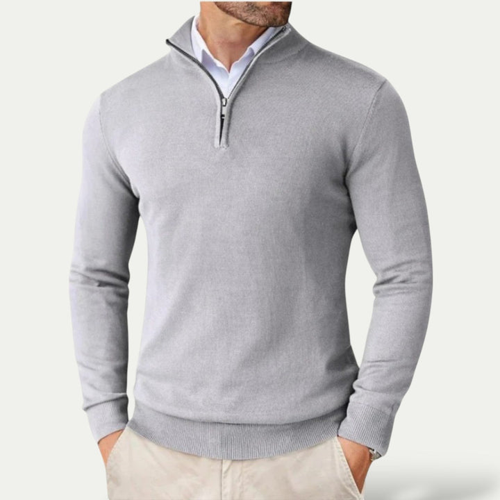 CARVELLI MILANO | Heren Pullover met  Rits