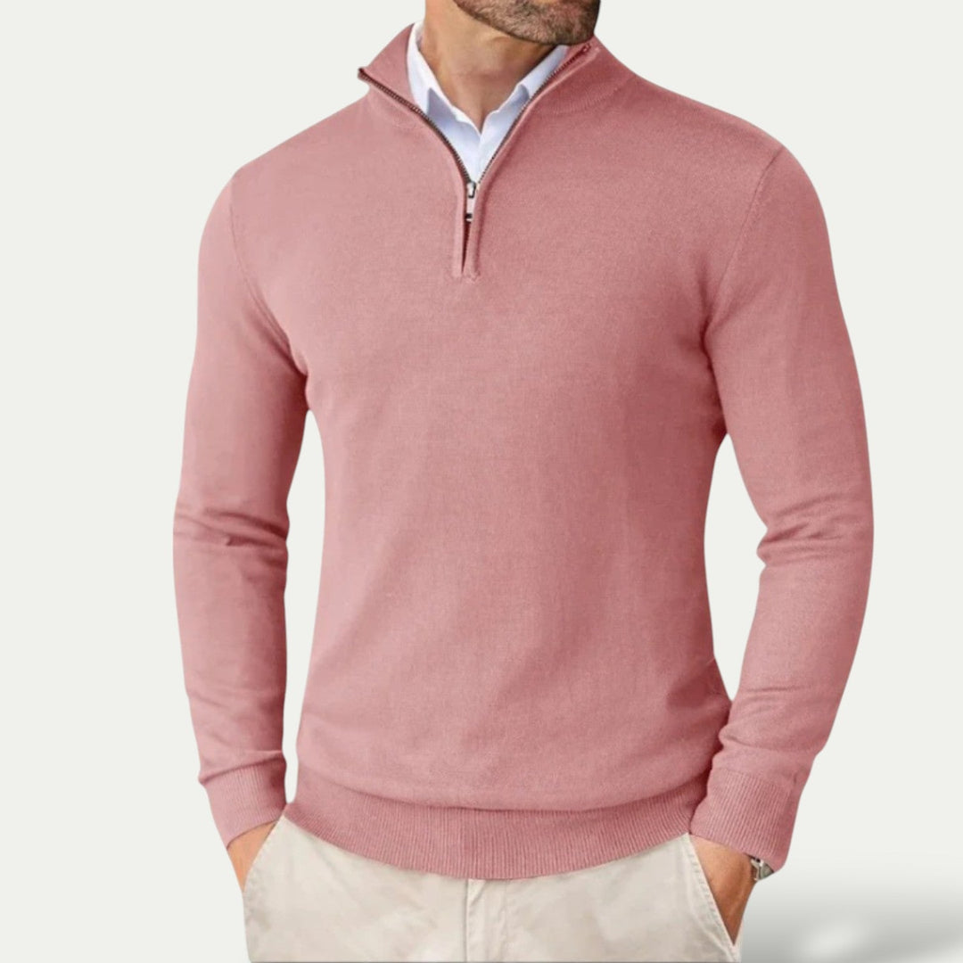 CARVELLI MILANO | Heren Pullover met  Rits