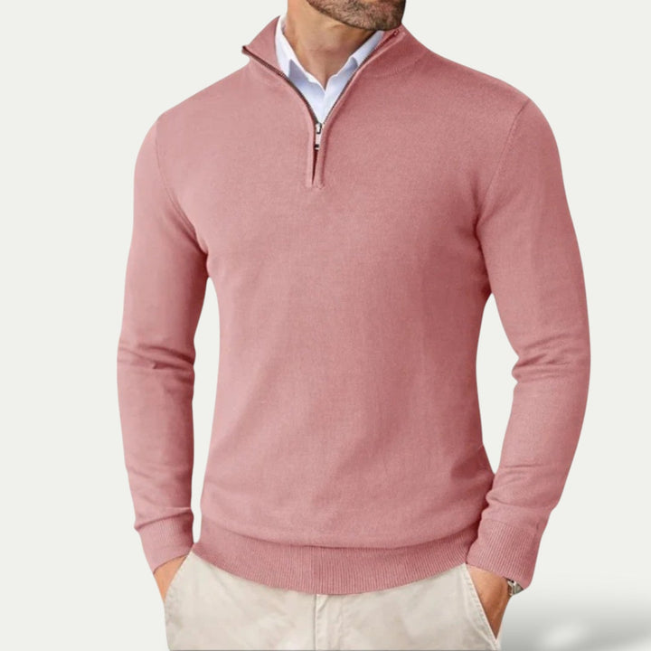 CARVELLI MILANO | Heren Pullover met  Rits