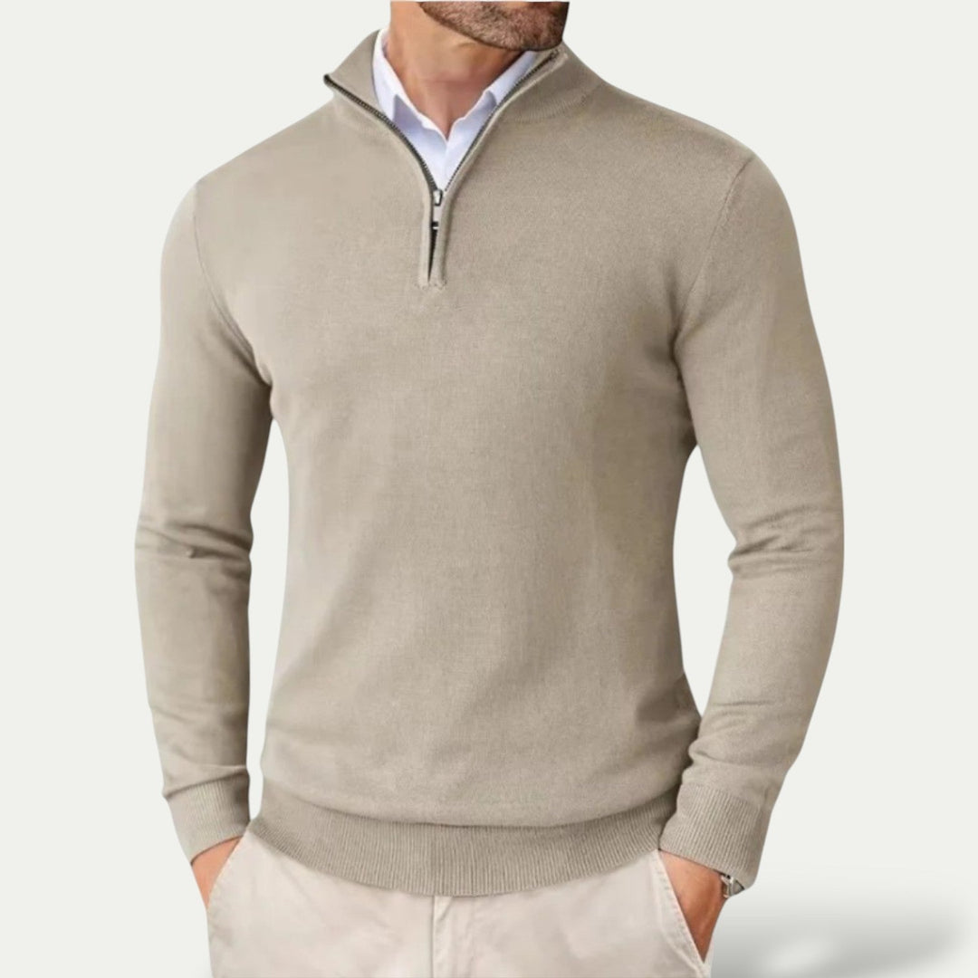 CARVELLI MILANO | Heren Pullover met  Rits