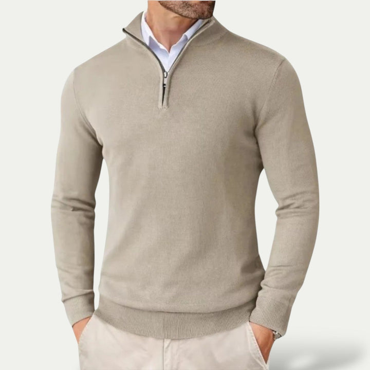 CARVELLI MILANO | Heren Pullover met  Rits