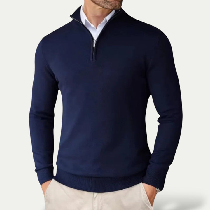 CARVELLI MILANO | Heren Pullover met  Rits