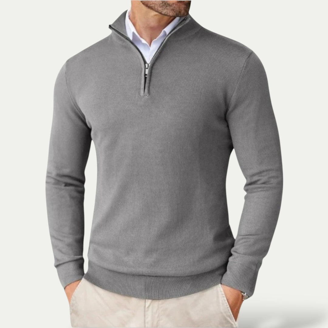 CARVELLI MILANO | Heren Pullover met  Rits