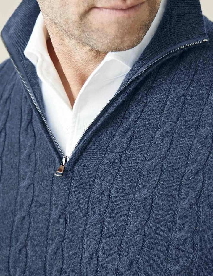 CARVELLI MILANO | Castello Zip Sweater