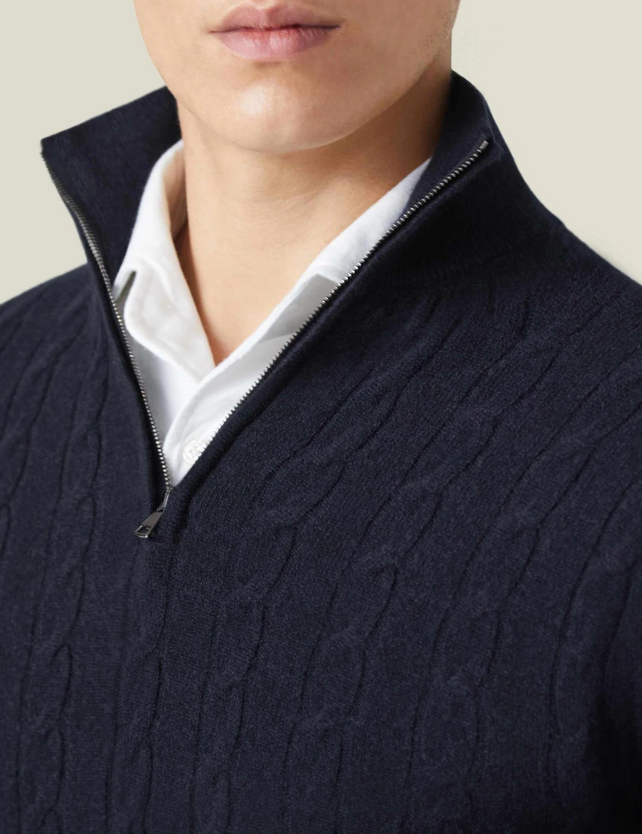 CARVELLI MILANO | Castello Zip Sweater