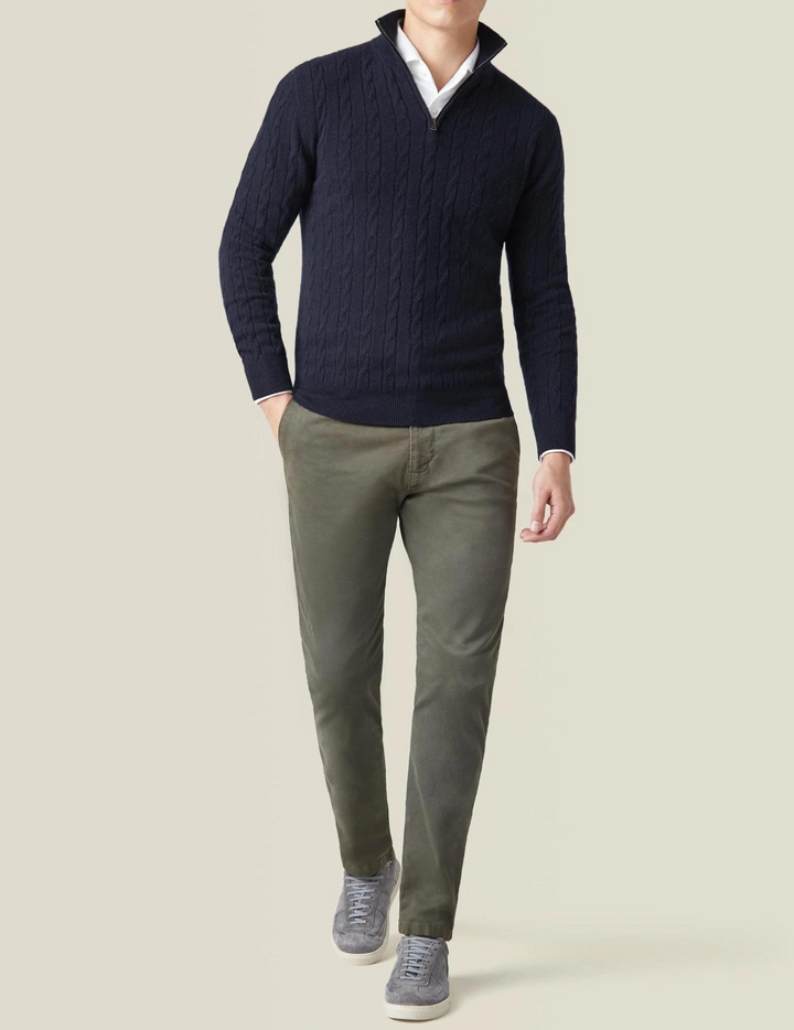 CARVELLI MILANO | Castello Zip Sweater