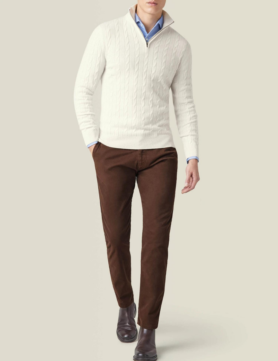 CARVELLI MILANO | Castello Zip Sweater
