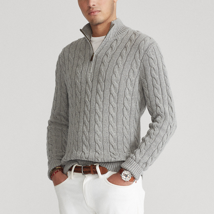 CARVELLI MILANO | Classic Half Zip Sweater
