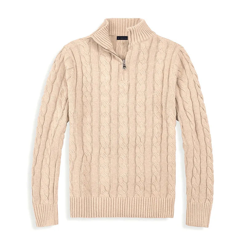 CARVELLI MILANO | Classic Half Zip Sweater