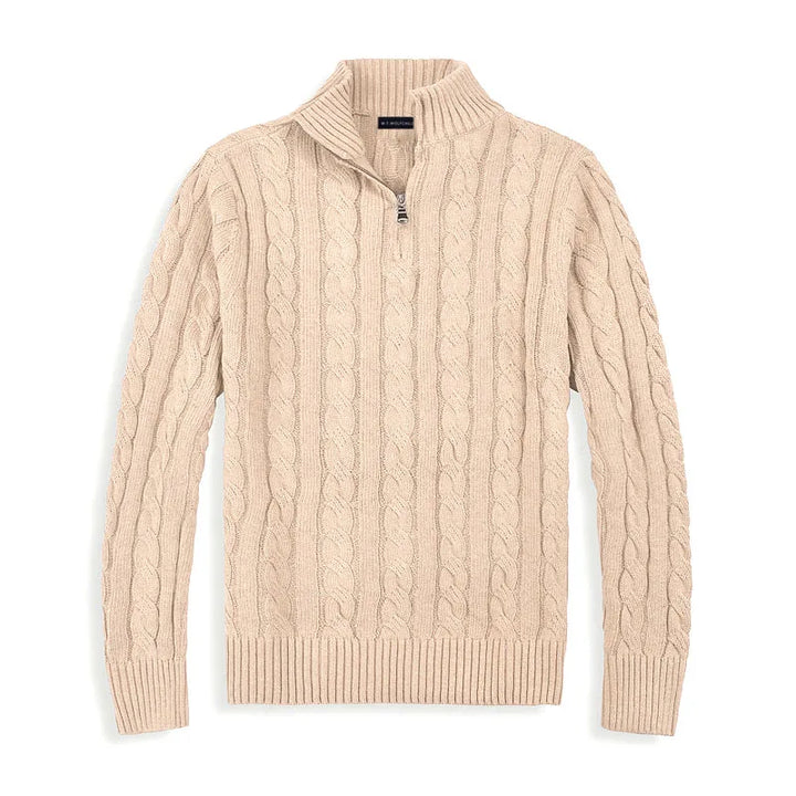 CARVELLI MILANO | Classic Half Zip Sweater