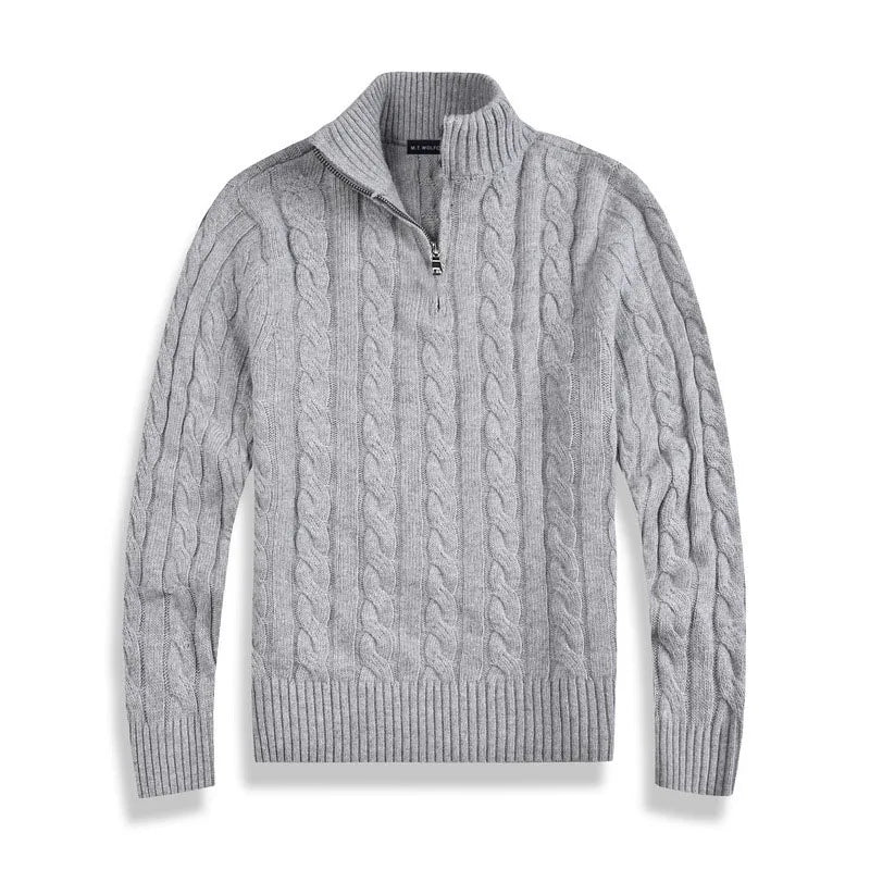 CARVELLI MILANO | Classic Half Zip Sweater