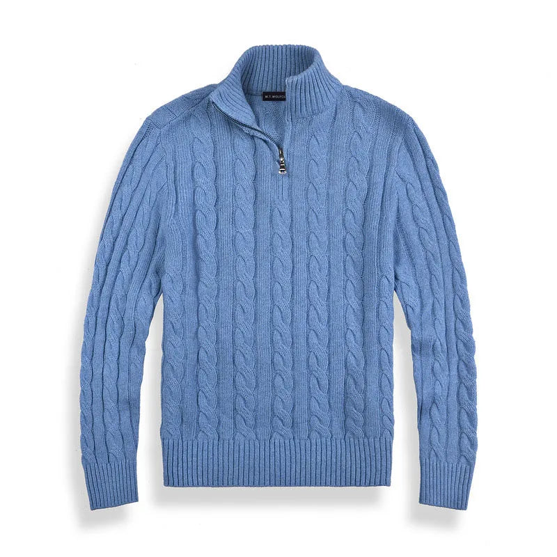 CARVELLI MILANO | Classic Half Zip Sweater