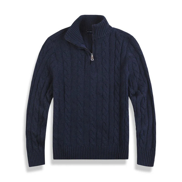 CARVELLI MILANO | Classic Half Zip Sweater