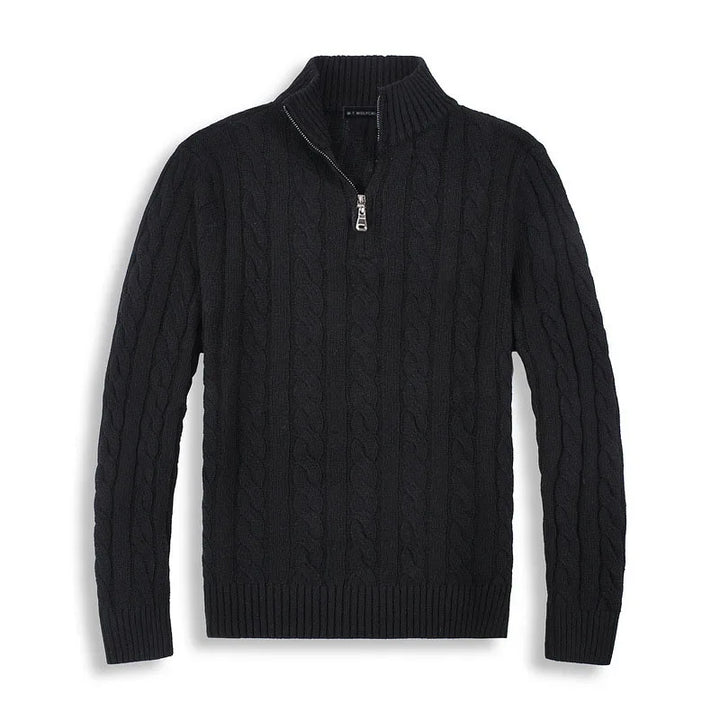 CARVELLI MILANO | Classic Half Zip Sweater