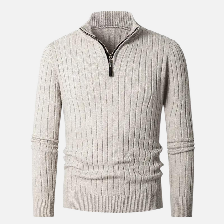 CARVELLI MILANO | Essential Half Zip Sweater