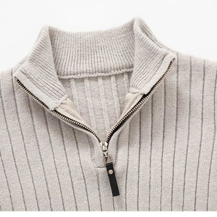 CARVELLI MILANO | Essential Half Zip Sweater